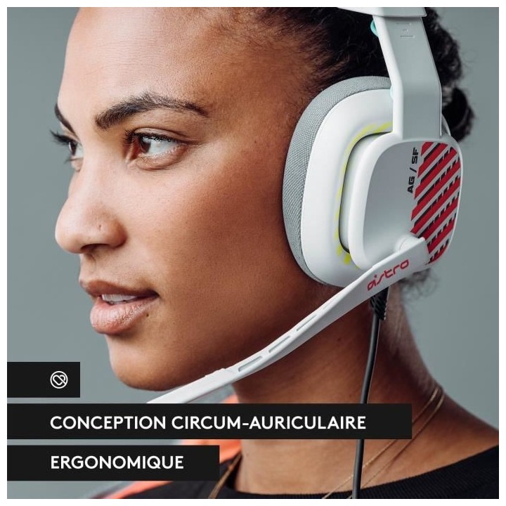 Casque Gaming Filaire - ASTRO A10 - 2e génération avec micro, compat