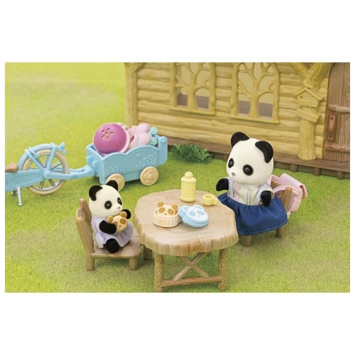 La fille panda, son vélo et sa remorque - SYLVANIAN FAMILIES - 5652 -