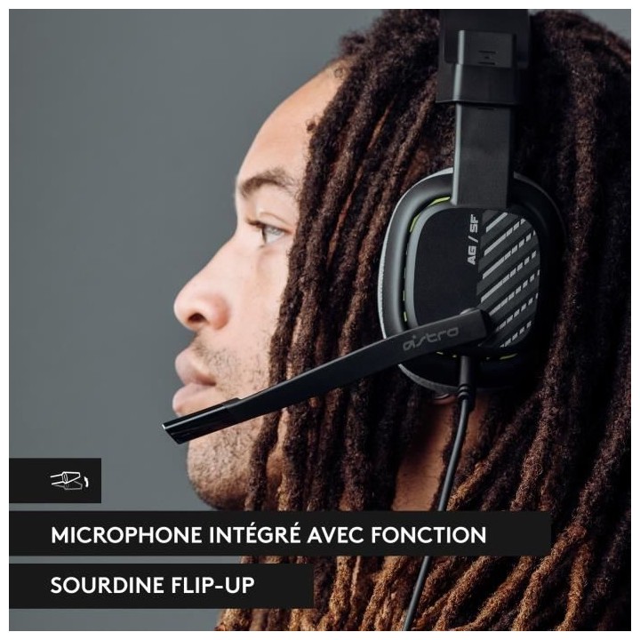 Casque Gaming Filaire - ASTRO A10 - 2e génération avec micro, compat