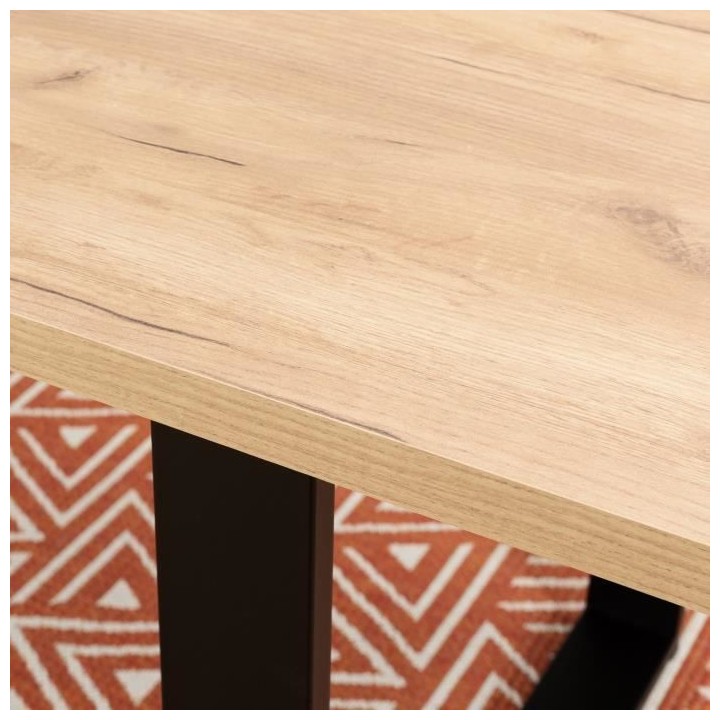 Table a manger - Rectangulaire - Mélamine et métal - Industry - L 18