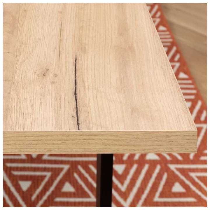 Table a manger - Rectangulaire - Mélamine et métal - Industry - L 18