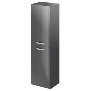 TERRA Colonne de salle de bain L 40 cm - Laqué gris brillant