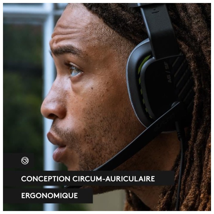 Casque Gaming Filaire - ASTRO A10 - 2e génération avec micro, compat