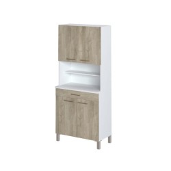 TACOMA Buffet de cuisine L 80 cm - décor chene