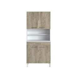 TACOMA Buffet de cuisine L 80 cm - décor chene