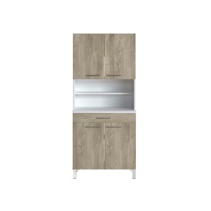 TACOMA Buffet de cuisine L 80 cm - décor chene