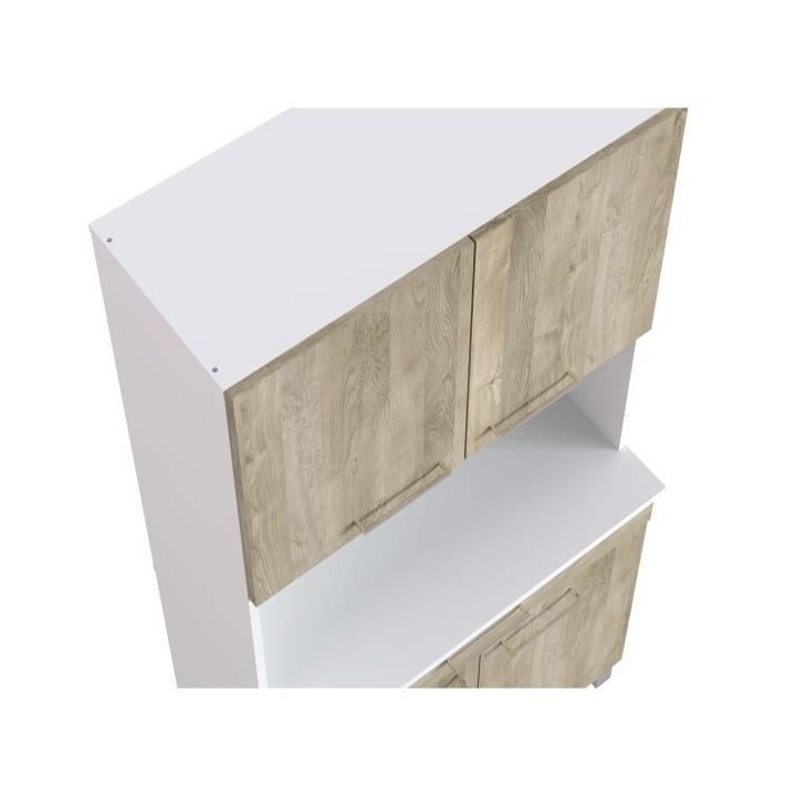 TACOMA Buffet de cuisine L 80 cm - décor chene