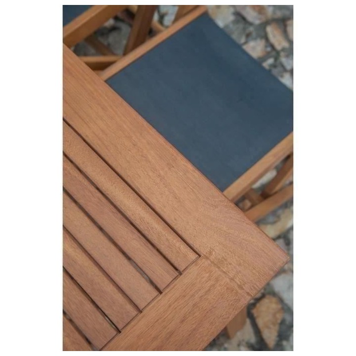 Ensemble repas de jardin 6 personnes - Table extensible 120-180 x 80 c