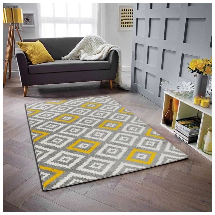 TAVLA Tapis de salon moderne - 160 x 230 cm - 100% polypropylene fris