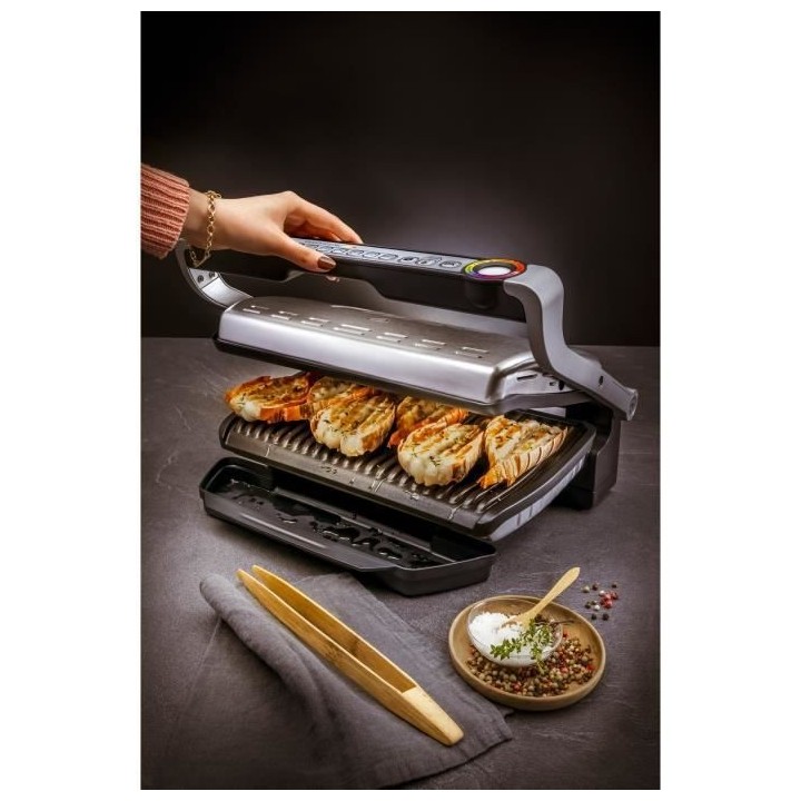 TEFAL GC724D12 Optigrill+ XL Grill viande, 9 programmes, Mode manuel,