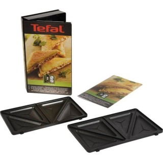 TEFAL Accessoires XA800212 Lot de 2 plaques croque triangle Snack Coll