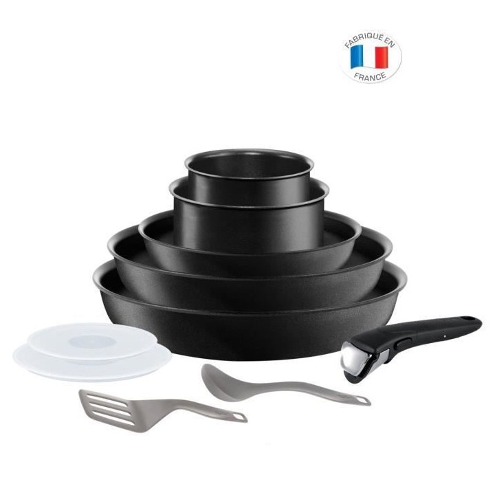 TEFAL L6749402 INGENIO EXCEPTION Noir Batterie de cuisine 10 pieces re