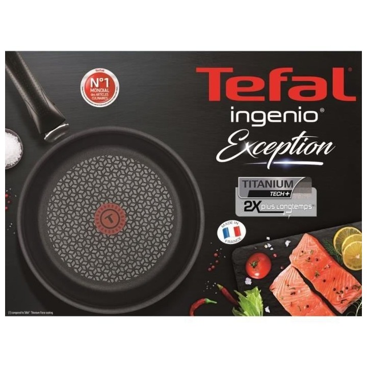 TEFAL L6749402 INGENIO EXCEPTION Noir Batterie de cuisine 10 pieces re