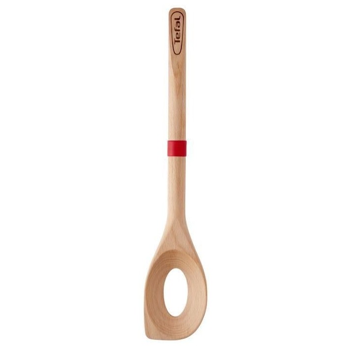 TEFAL Cuillere a risotto Ingenio - Bois hetre et silicone platinium -