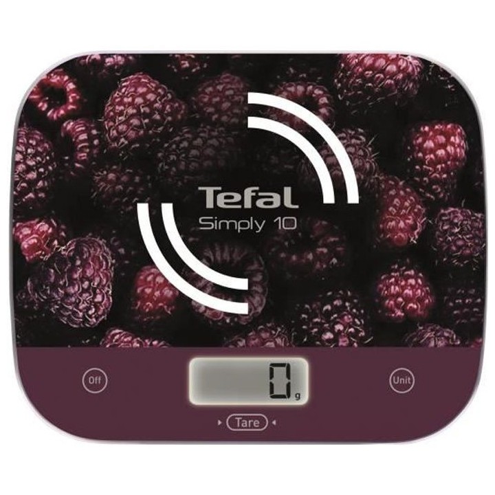 TEFAL BC8000V1 Simply Balance de cuisine, Graduation de 10 kg / 1 g, L