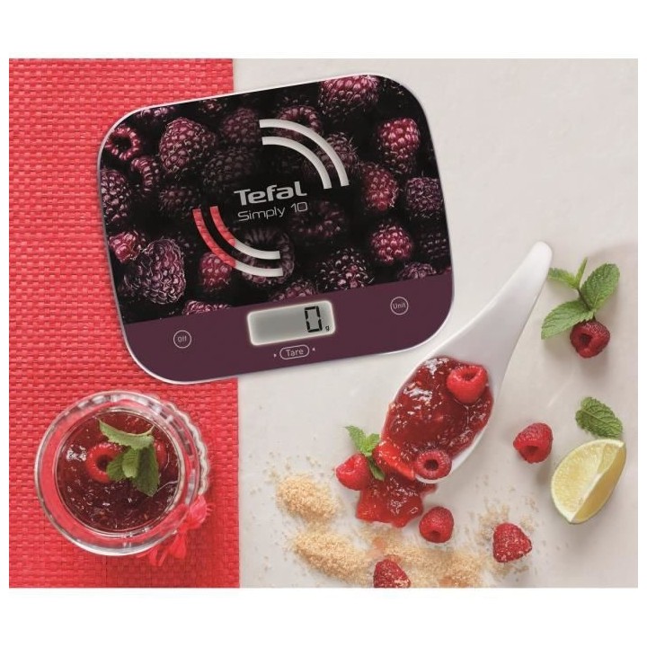 TEFAL BC8000V1 Simply Balance de cuisine, Graduation de 10 kg / 1 g, L
