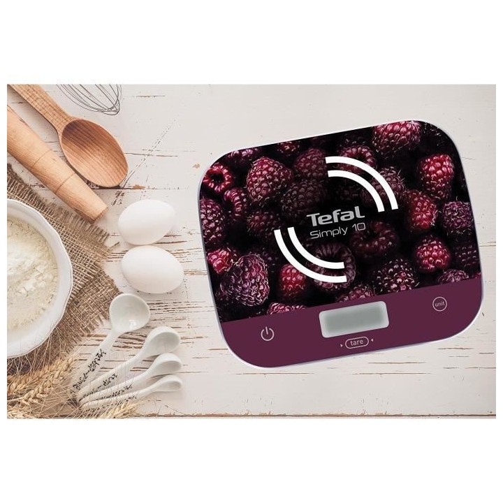 TEFAL BC8000V1 Simply Balance de cuisine, Graduation de 10 kg / 1 g, L