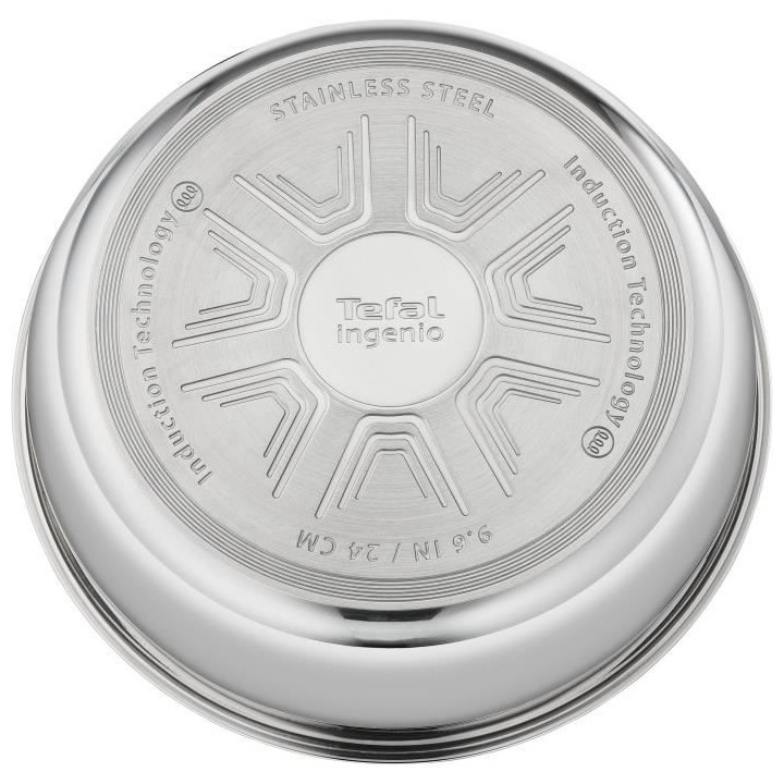 TEFAL Sauteuse 24 cm Ingenio Pro + couvercle + poignée - Tous feux do
