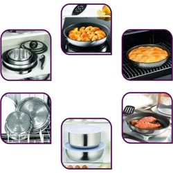 TEFAL Sauteuse 24 cm Ingenio Pro + couvercle + poignée - Tous feux dont Induction - Inox