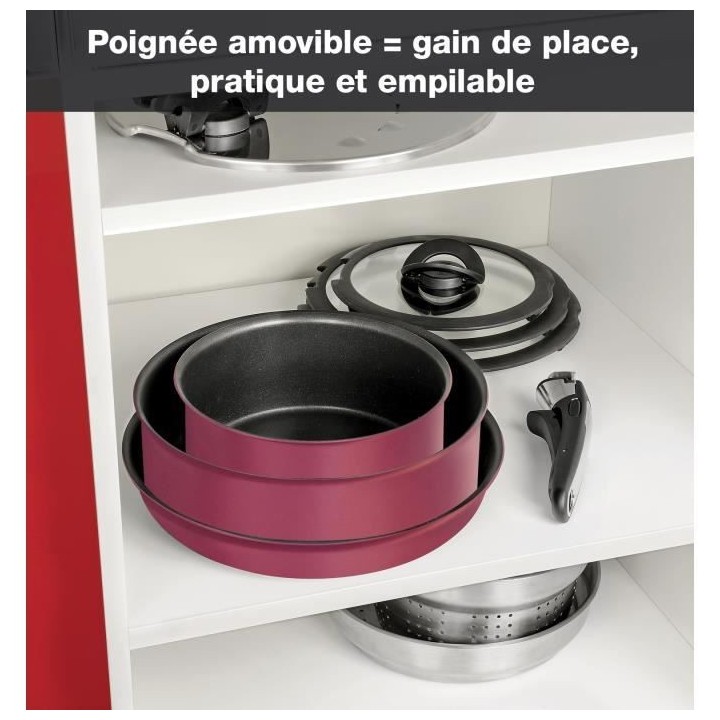 TEFAL L6849102 Ingenio Performance Batterie de cuisine 10 pieces, Indu