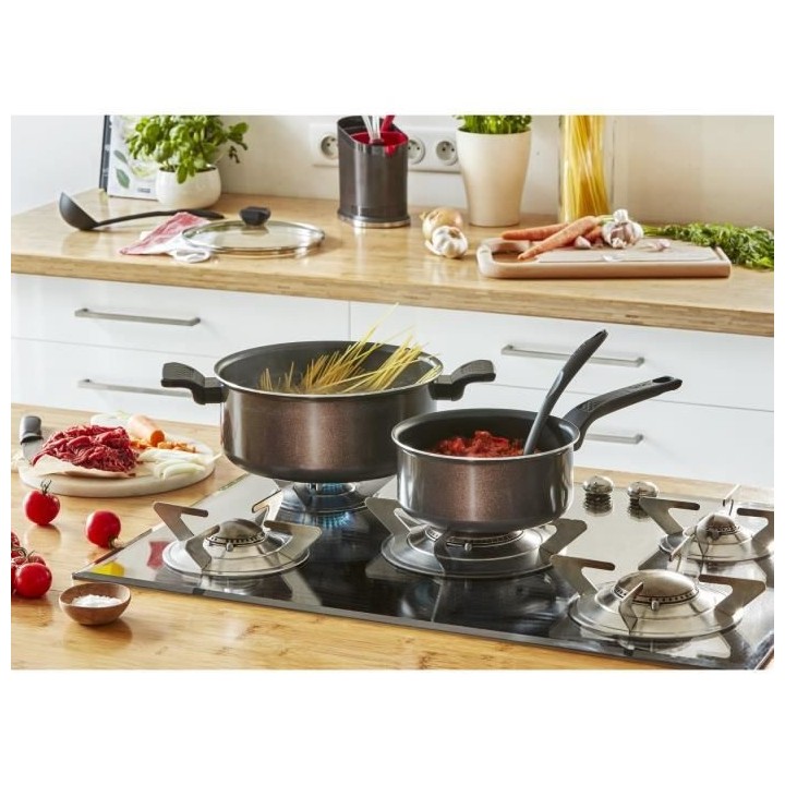 TEFAL B5542902 EASY COOK & CLEAN Casserole 18 cm (2,1 L), Revetement a