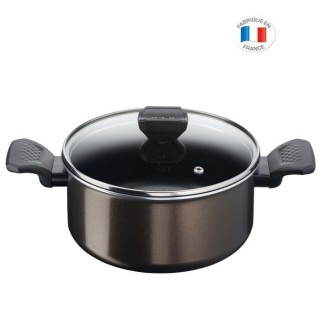 TEFAL B5544402 Easy Cook&Clean Faitout 20 cm (3 L) + couv, Antiadhési