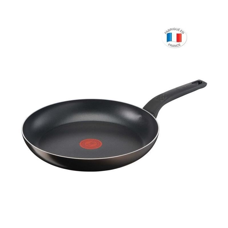 TEFAL B5540602 Easy Cook&Clean Poele 28 cm, Antiadhésive, Tous feux sauf Induction, Thermo-Signal, Cuisson saine, Fabriqué en