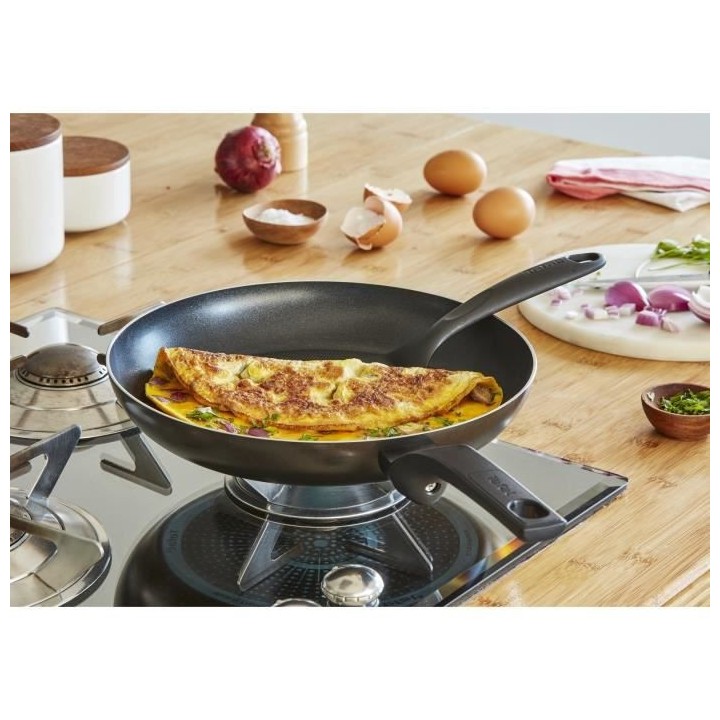 TEFAL B5540602 Easy Cook&Clean Poele 28 cm, Antiadhésive, Tous feux s