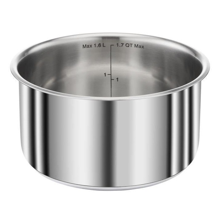 SEB L953S804 COMPACT Batterie de cuisine 8 pieces inox, Poeles, Casser