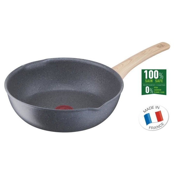TEFAL G2667702 NATURAL FORCE poele profonde 26 cm, revetement antiadh