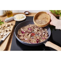 TEFAL G2660402 NATURAL FORCE poele 24 cm, revetement antiadhésif Mineralia+, tous feux dont induction