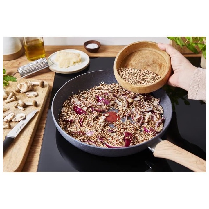 TEFAL G2660402 NATURAL FORCE poele 24 cm, revetement antiadhésif Mine