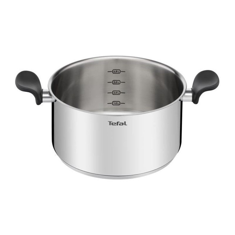 TEFAL E3084604 PRIMARY Faitout inox 24 cm / 5L + couvercle/ compatible induction