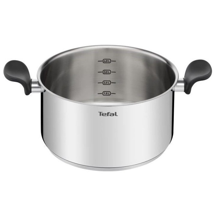 TEFAL E3084604 PRIMARY Faitout inox 24 cm / 5L + couvercle/ compatible