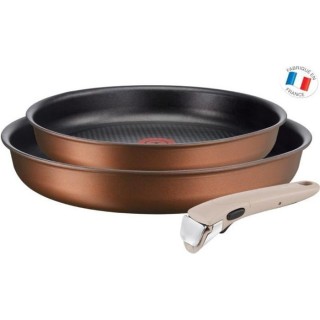 TEFAL L6759103 Ingenio Eco-Respect Set 2 poeles 22/26 cm, Revetement a