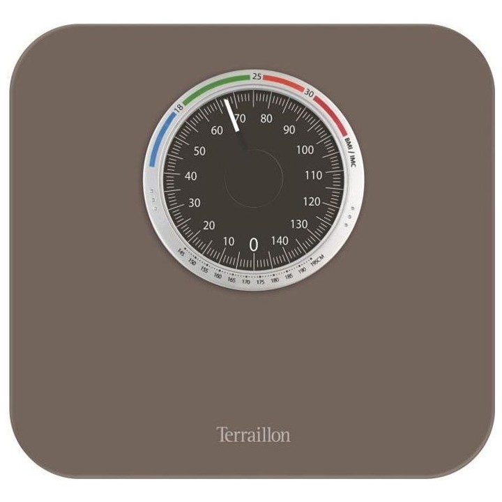 TERRAILLON - Balance Pese Personne Mécanique - Grand Cadran avec Indi