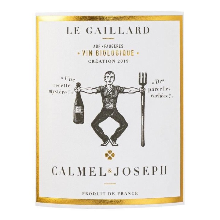 Calmel & Joseph Le Gaillard Faugeres - Vin rouge de Languedoc Bio