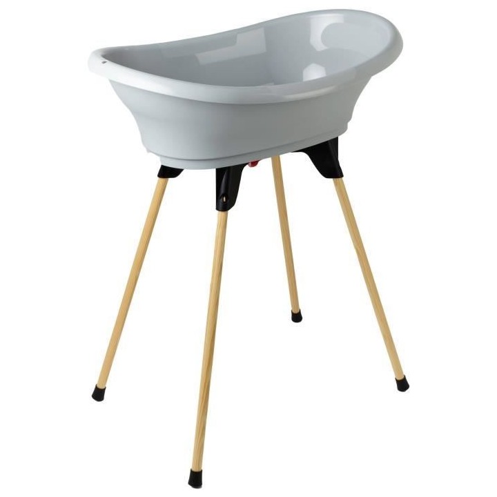 THERMOBABY Kit baignoire VASCO Gris charme : baignoire + pieds + tuyau