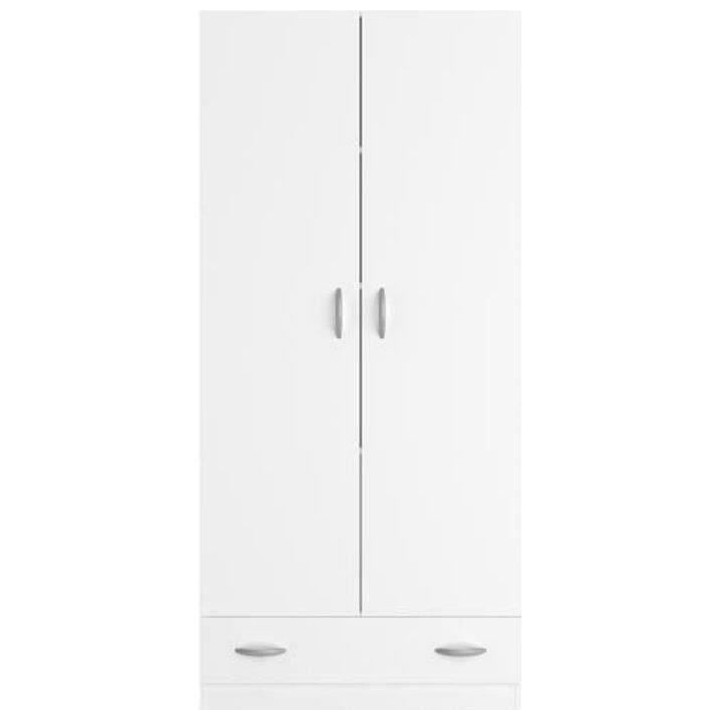 PARISOT Armoire 2 portes battantes + 1 tiroir - Panneaux de particules