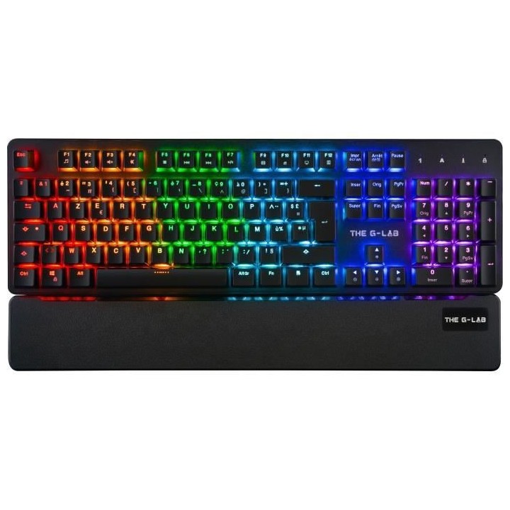 THE G-LAB KEYZ RUBIDIUM CLAVIER MÉCANIQUE RED SWITCH ET RGB COMPLeTEM