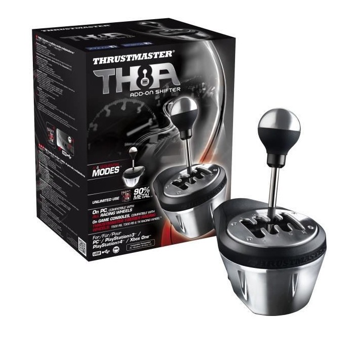 THRUSTMASTER Levier de vitesse TH8A SHIFTER ADD-ON - PC / PS4 / Xbox O