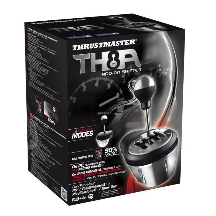 THRUSTMASTER Levier de vitesse TH8A SHIFTER ADD-ON - PC / PS4 / Xbox O