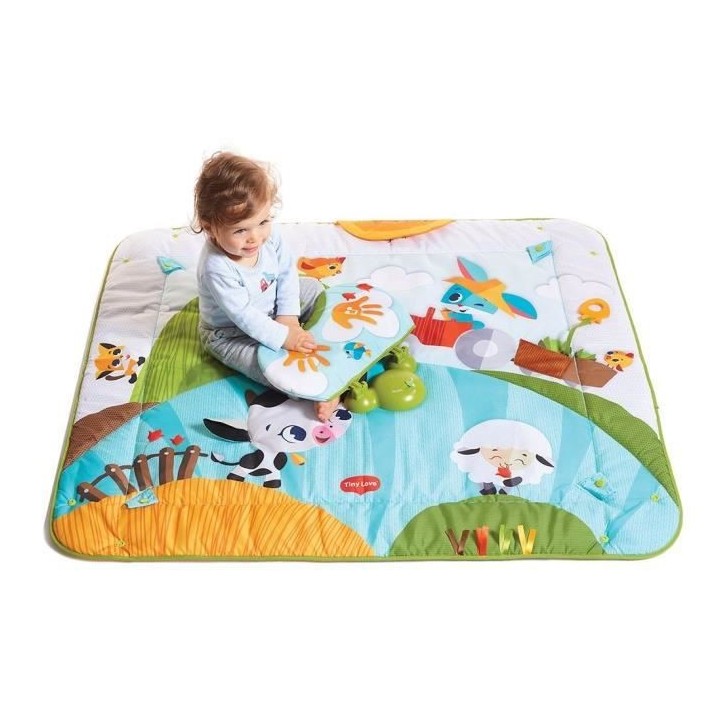 Tiny Love Tapis d'éveil bébé Musical Kick n Play avec Arches Ajusta