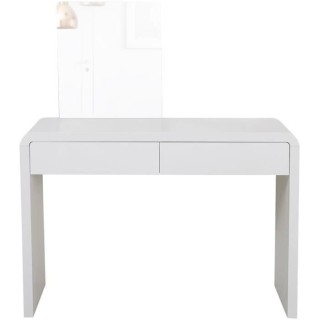 Coiffeuse 2 tiroirs avec miroir - L 110 x P 45 x H 75 cm - BEATRICE