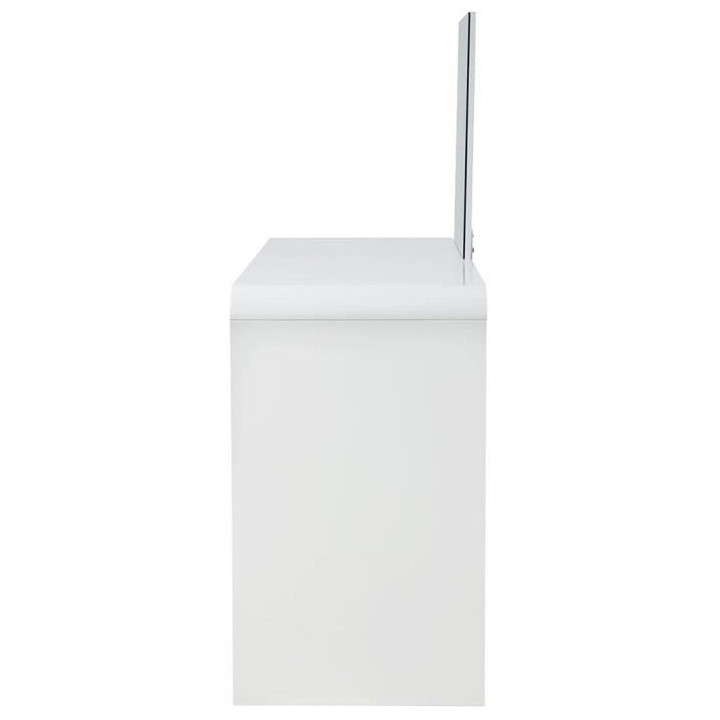 Coiffeuse 2 tiroirs avec miroir - L 110 x P 45 x H 75 cm - BEATRICE