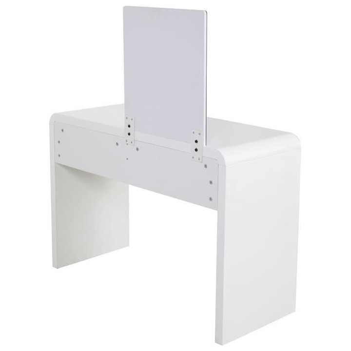 Coiffeuse 2 tiroirs avec miroir - L 110 x P 45 x H 75 cm - BEATRICE