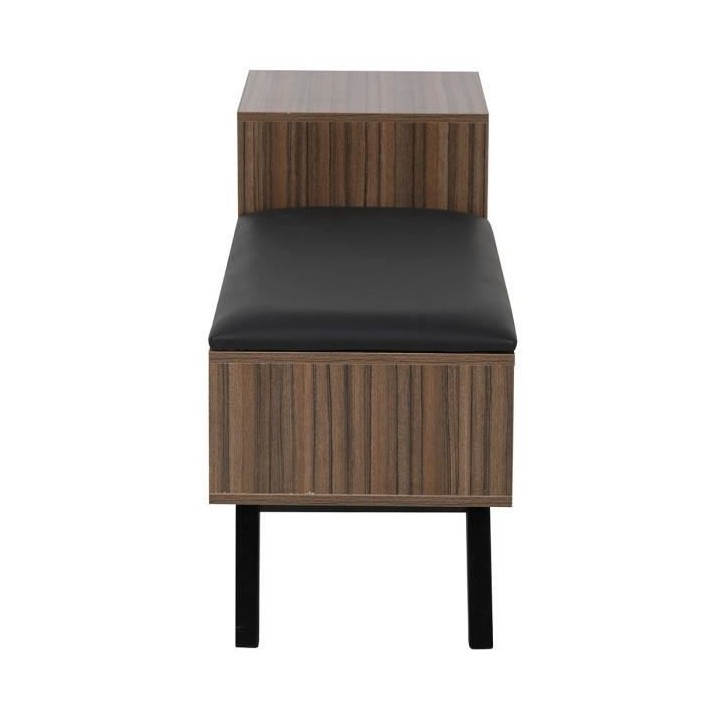 Meuble a chaussure avec coussin et 3 tiroirs - L 100 x P 40 x H 60 cm