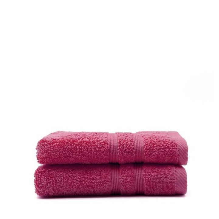 TODAY Lot de 2 Serviettes de toilette Jus de myrtille - 100% Coton - 5