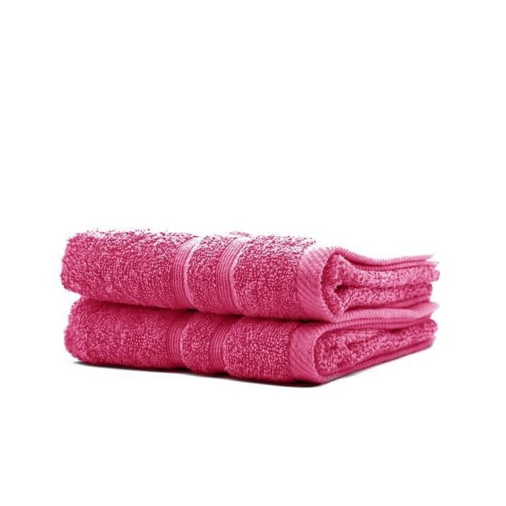 TODAY Lot de 2 Serviettes de toilette Jus de myrtille - 100% Coton - 5