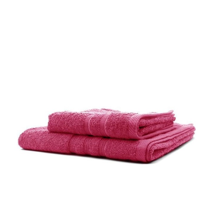 TODAY Lot de 1 Serviette de bain 50 x 100 cm + 1 Drap de bain 70 x 130